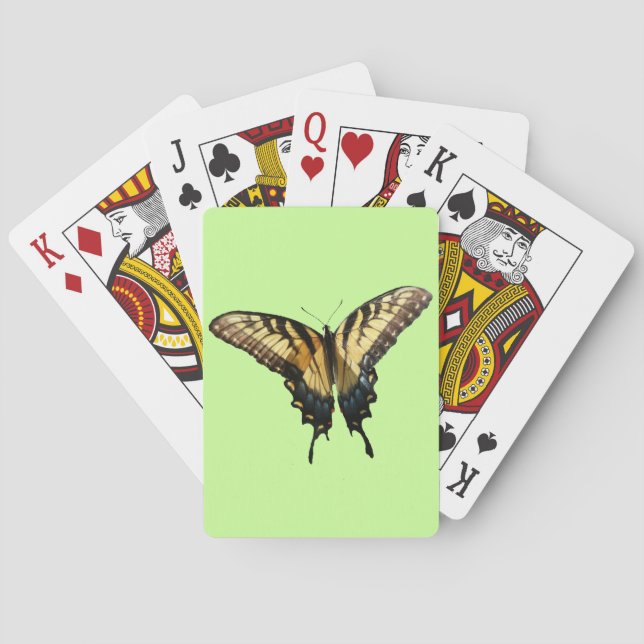 Svalstjärtfjäril III Vacker Färgrik Foto Casinokort (Baksidan)