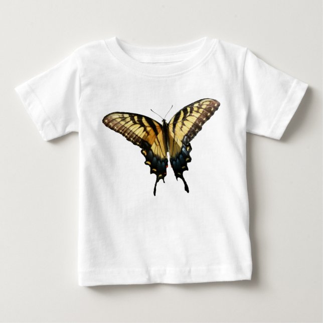Svalstjärtfjäril III Vacker Färgrik Foto T-shirt (Framsida)
