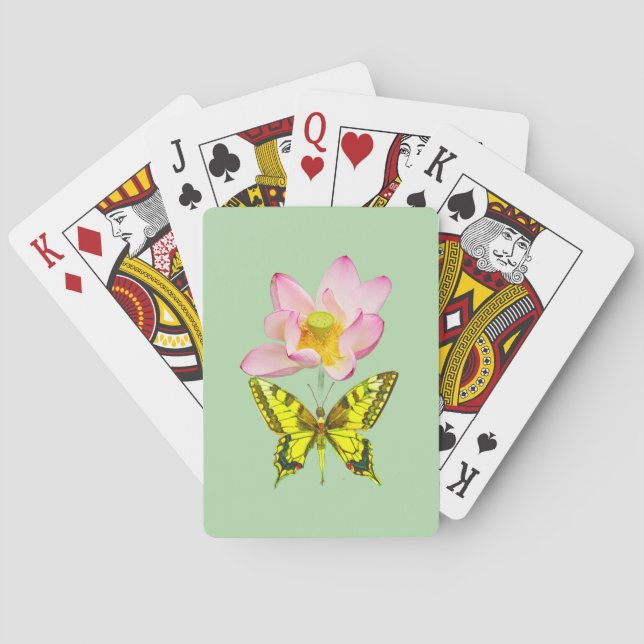 Svalstjärtssfigursommarfjäril figur casinokort (Baksidan)