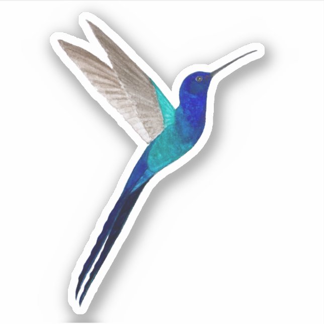 Svalt Hummingbird Sticker Klistermärken (Framsida)