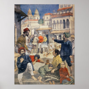 Svält i Indien Poster