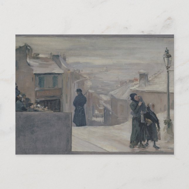 Svälten mellan 1870-71, 1889 vykort (Framsida)