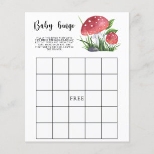 Svamp Baby shower Baby Bingo spel