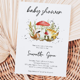Svamp Baby Shower Inbjudan