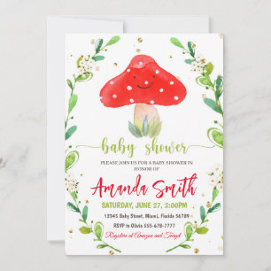 Svamp Baby Shower-inbjudningar, Svamp inbjudningar