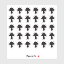 Svamp Bröllop Plats Kort Mat Måltid Meny Val Klistermärken