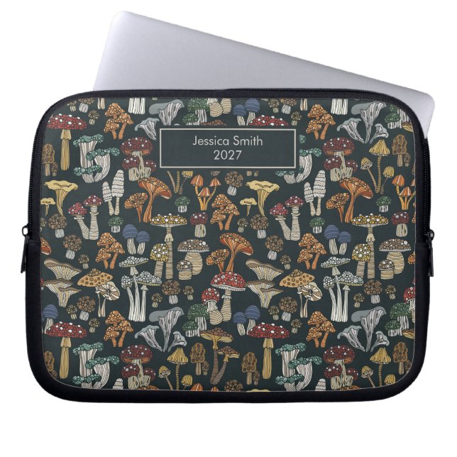 Svamp Cottagecore-estetik  Laptop Fodral (Framsidan)