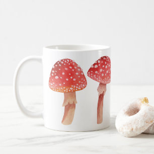 Svamp Cottagecore Rustik Skogsstuga Flugsopp Kaffemugg