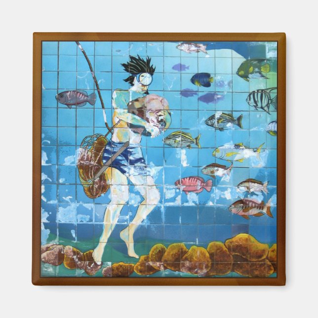 Svamp Diver Magnet (Framsidan)