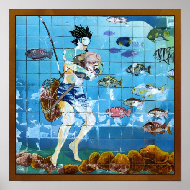 Svamp Diver Poster (Framsidan)