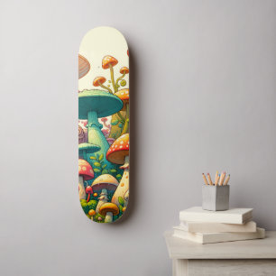 Svamp Fantasi Skog Mini Skateboard Bräda 18,5 Cm