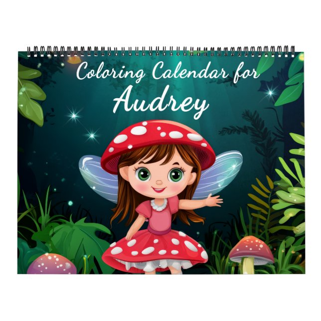 Svamp Flicka Vuxen Färgläggningskalender Kalender (Omslag)