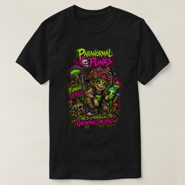 Svamp Fred — Paranormala Punks T Shirt (Design framsida)