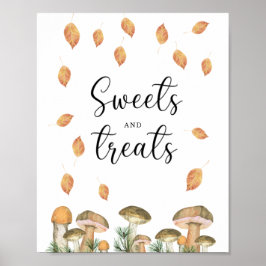 Svamp - godis och godsaker baby shower poster
