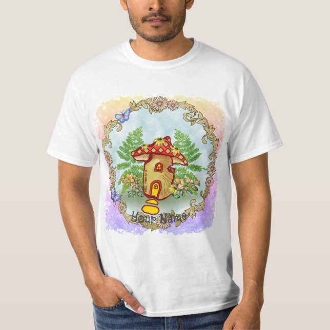 Svamp Hus  T Shirt (Framsida)