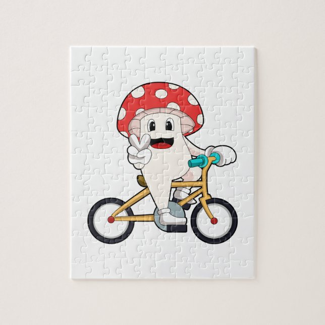 Svamp med cykel.PNG Pussel (Vertikal)