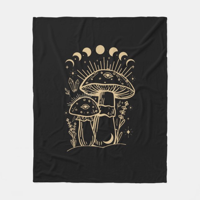 Svamp & Minimalism Stuga  Aesthetic Goblinco Fleecefilt (Framsidan)