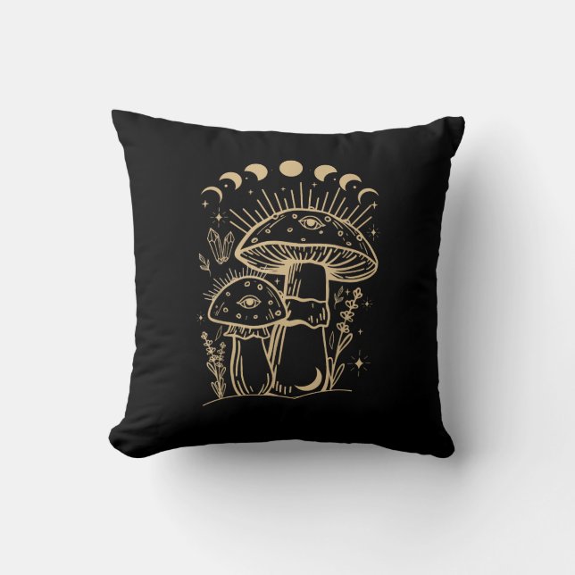 Svamp & Minimalism Stuga  Aesthetic Goblinco Kudde (Framsida)