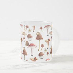 Svamp och insekter Skog Skogsmark Glas Mugg