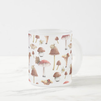 Svamp och insekter Skog Skogsmark Glas Mugg