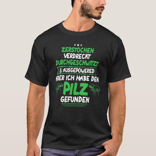 Svamp Samlarsten Svamp Skog Svampar T Shirt (Framsida)