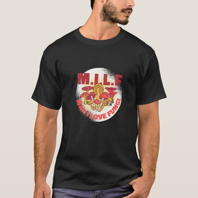 Svamp Skämt Svamp Grafisk Design T Shirt (Framsida)