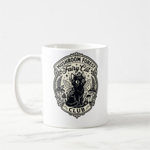 Svamp Skog Älva Katt Rolig Katt Grafik - Svamp Kaffemugg