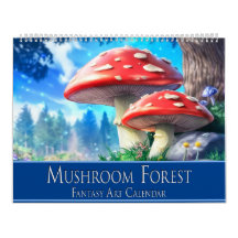 Svamp Skog Fantasy Konstkalender