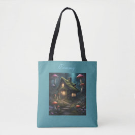 Svamp Skogs Stuga Sommar Totebag Tygkasse
