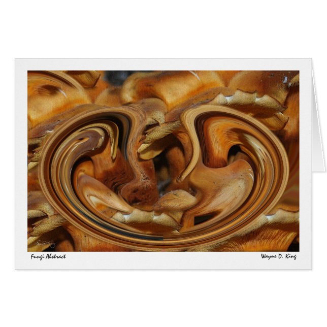 Svampabstrakt Hälsningskort (Framsidan Horizontal)