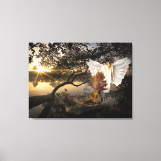 Svampängel canvasreproduktion canvastryck