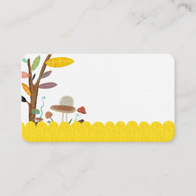 Svampar, Affärskort Visitkort (Framsida)