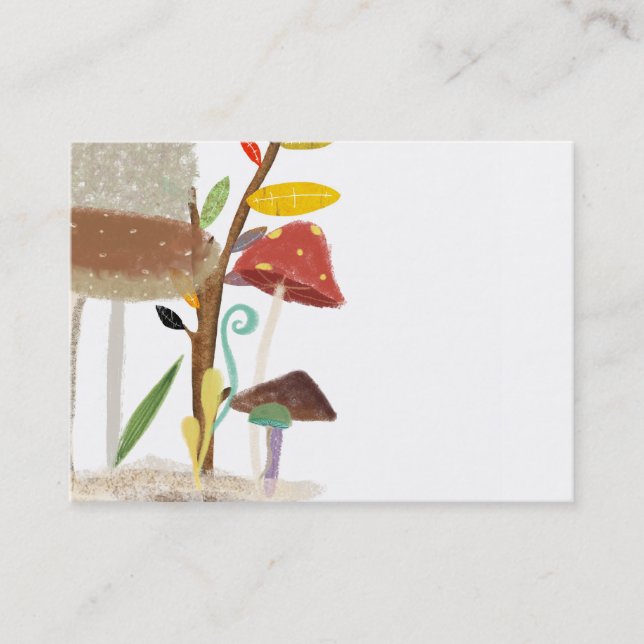 Svampar, Affärskort Visitkort (Framsida)