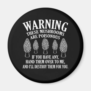Svampar är Poisonous Morels som jagar mykologen Magnet