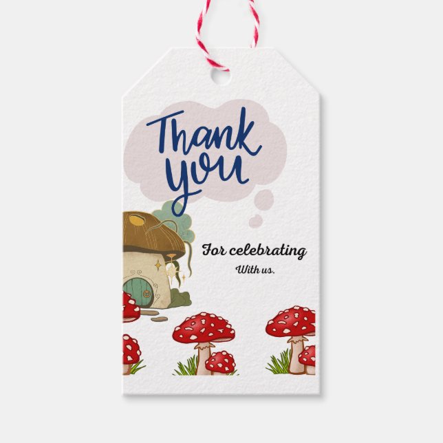 Svampar av gift-märkre presentetikett (Framsidan)