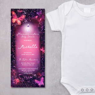 Svampar Butterfly EnchanForest Rulla Baby Inbjudningar