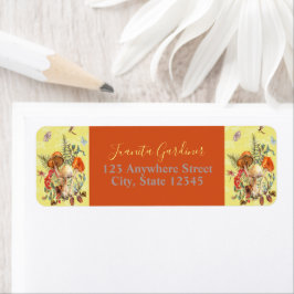 Svampar, drakmer, månar och Snigel Returadress Etikett