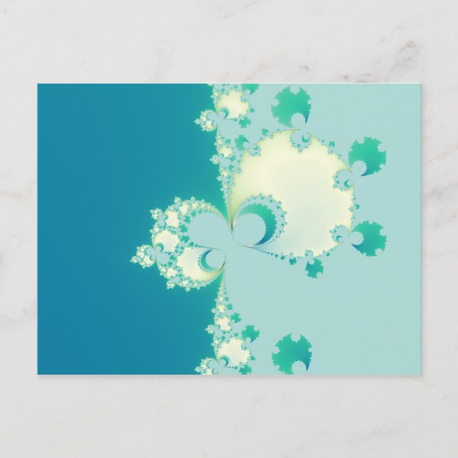 Svampar Fractal Vykort (Framsida)