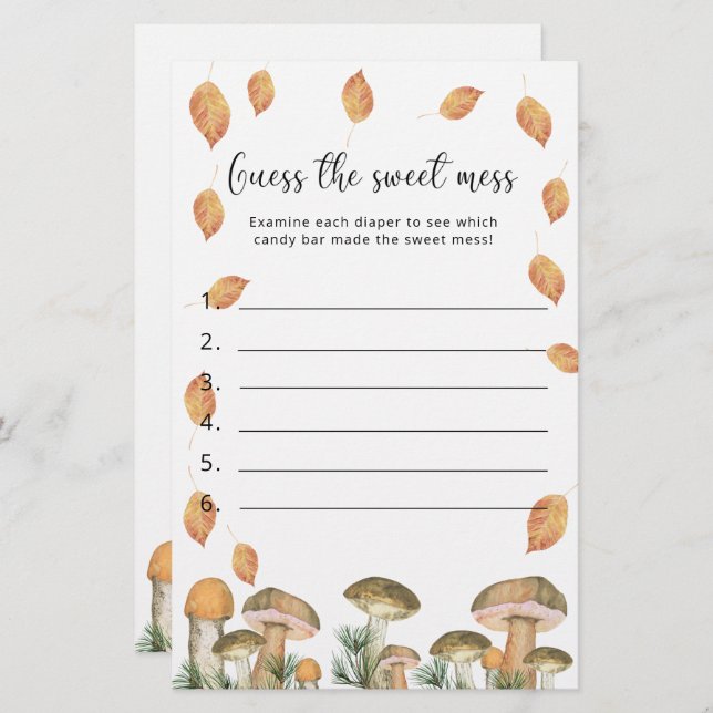 Svampar - Gissa , babykläder (Fram/baksida)