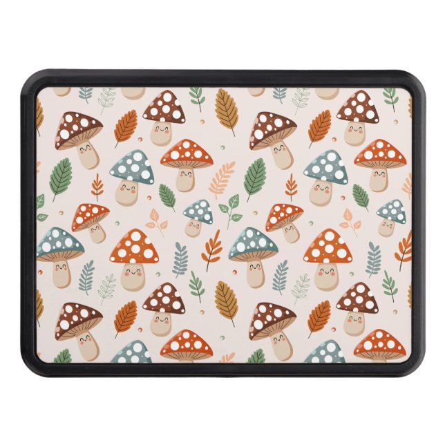 Svampar, höftlöv, naturvatten dragkroksskydd (Framsidan)