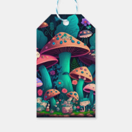 Svampar i fält presentetikett