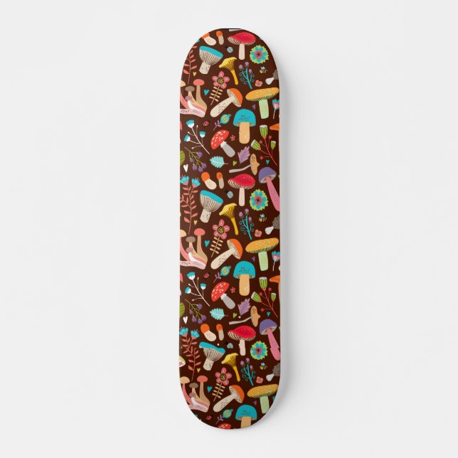 Svampar i gryningen Skateboard (Framsida)