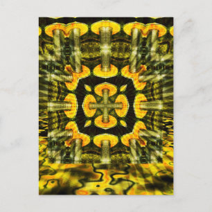 Svampar i metall: Geometri Art: vykort