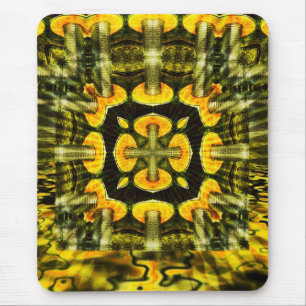 Svampar i metall: Geometric Art Mousepad Musmatta