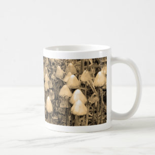 Svampar i Sepia Kaffemugg