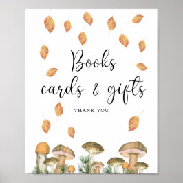 Svampar, kort och gåvor från bokar- och vattenfärg poster