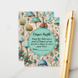 Svampar, kulspruta och babyskor Förkläde Raffle Tilläggskort