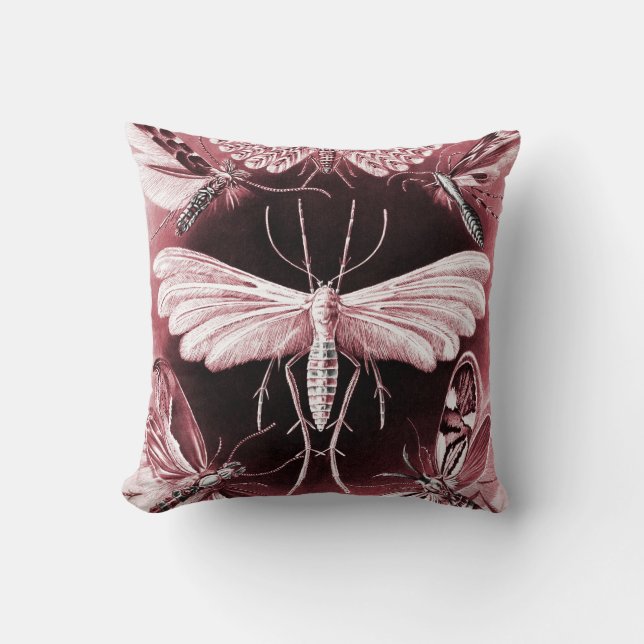 Svampar Moths i mjuk Rosa Kudde (Framsida)