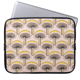 Svampar Natur Garden vintage Sömlös Mönster Laptop Fodral