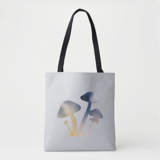 Svampar Natur Life Silhouette Stil Tygkasse (Framsida)